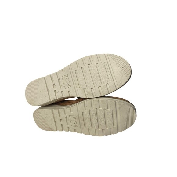 Los 2 Carnales Flats Women's Size 7 Tooled Leather Sunflower Handmade Mexico - Picture 10 of 10